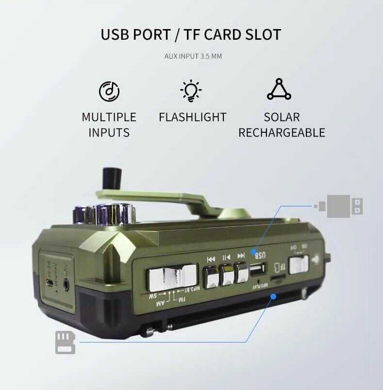 Радиоприемник аварийный JOC PX-777BT фотография 7