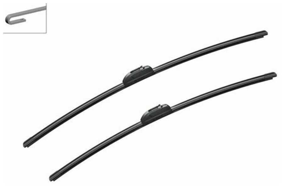 Щетка стеклоочистителя бескаркасная Bosch Aerotwin AR703S, 2 шт. фотография 6