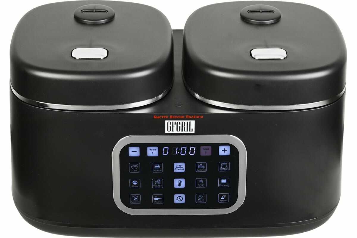 Мультиварка GFGRIL Мультиварка 3 в 1 с двумя чашами (GFM-210) фотография 15