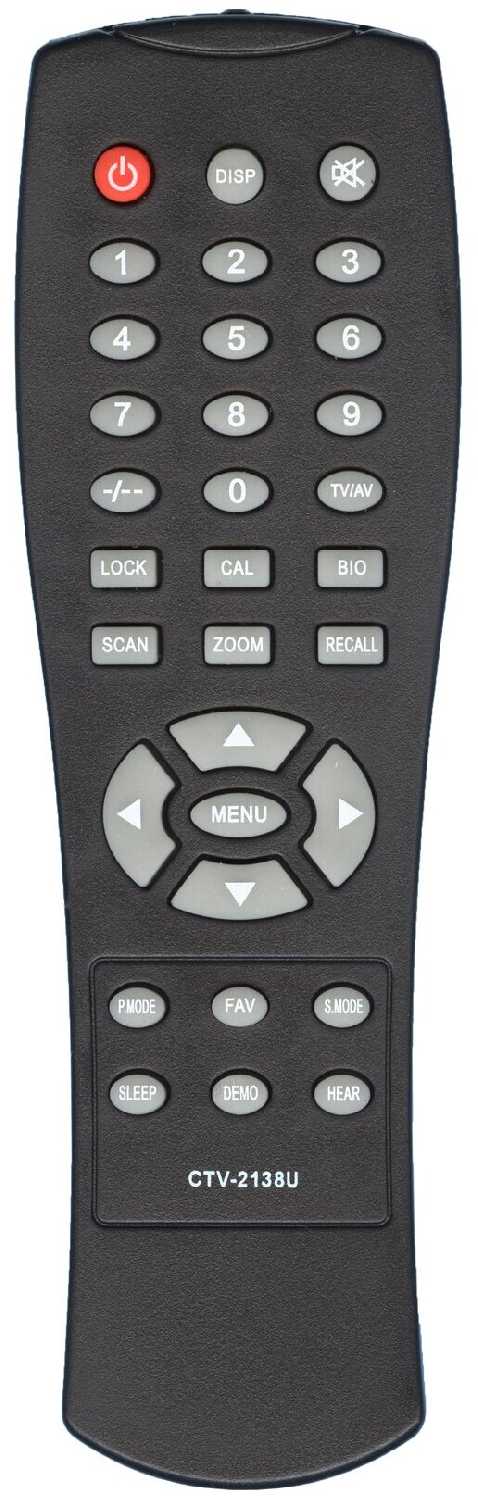 Пульт Huayu CTV-2128U (CTV-2138U) для телевизора Erisson, Supra