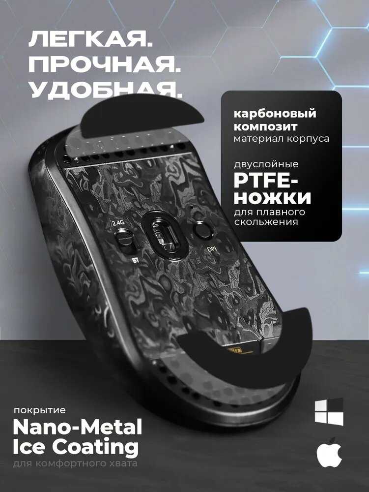 Мышь игровая Attack Shark R11 Ultra Forged [PAW3950 MAX, Wireless] фотография 3