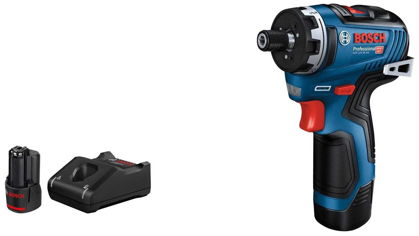 Аккумуляторная дрель-шуруповерт BOSCH GSR 12V-35 HX 06019J9101 фотография 1