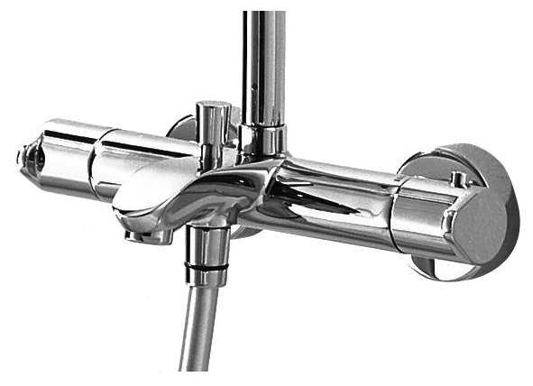 Душевая стойка Bravat Waterfall F639114C-A5-RUS, хром фотография 3