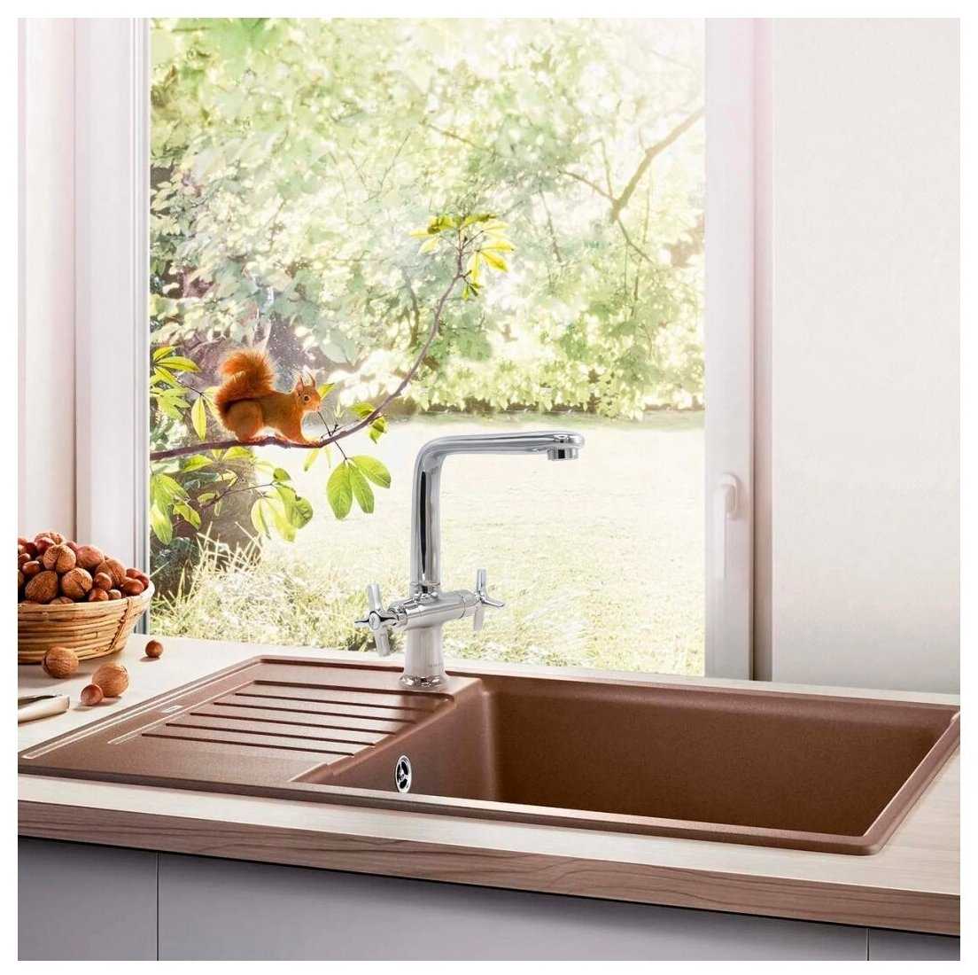 Смеситель для кухни W.Zorge однорычажный латунь гаантия 7 ЛЕТ фотография 3