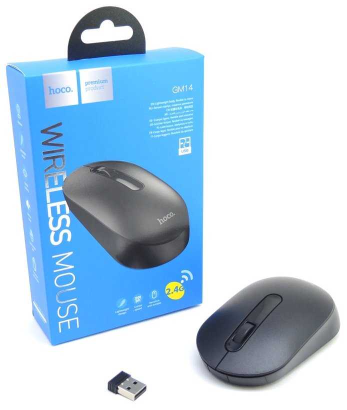 Беспроводная мышь Hoco GM14 Platinum, белый
