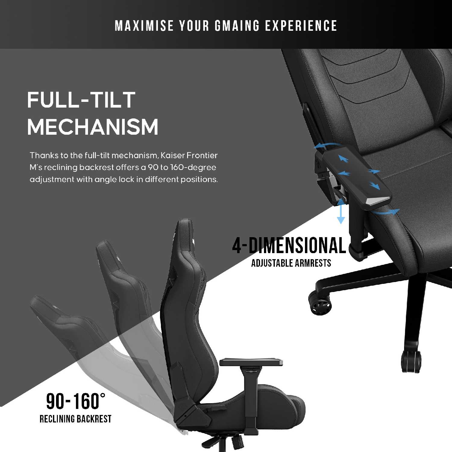 Компьютерное кресло AndaSeat Kaiser Frontier (Size M) фотография 17