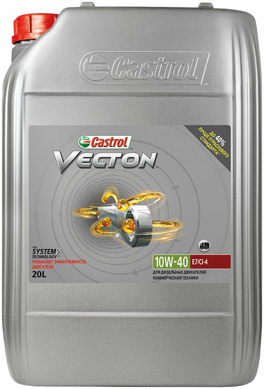 Синтетическое моторное масло Castrol Vecton 10W-40 фотография 1
