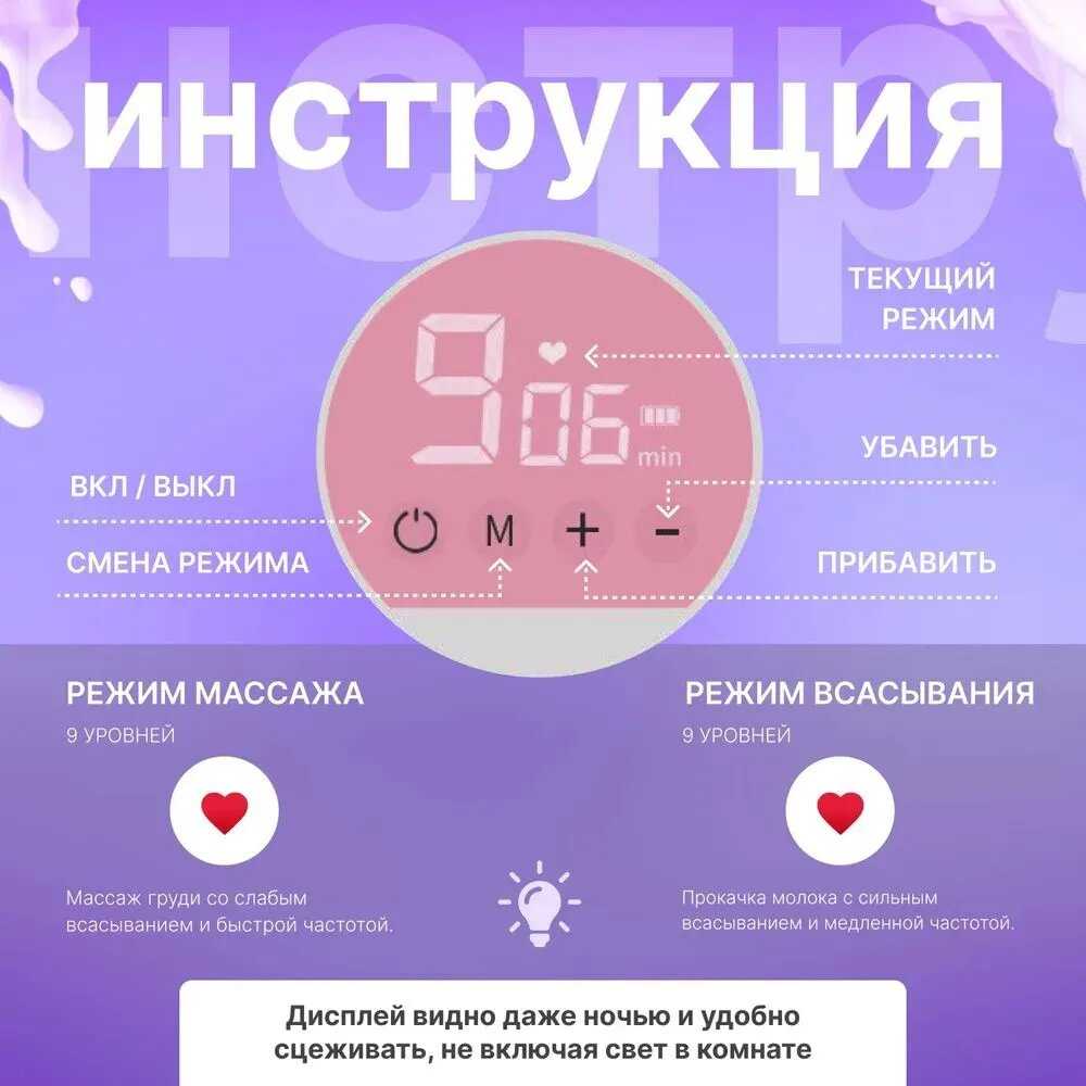 Молокоотсос электрический портативный беспроводной (с бутылочкой и соской) фотография 2