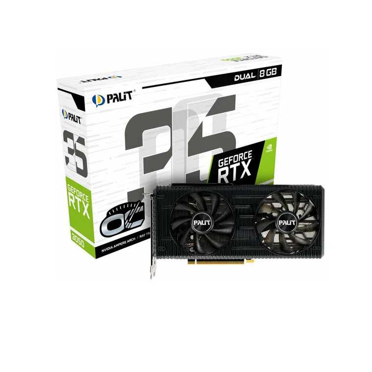 Видеокарта Palit RTX3050 DUAL 8GB (NE63050018P1-1070D) фотография 14
