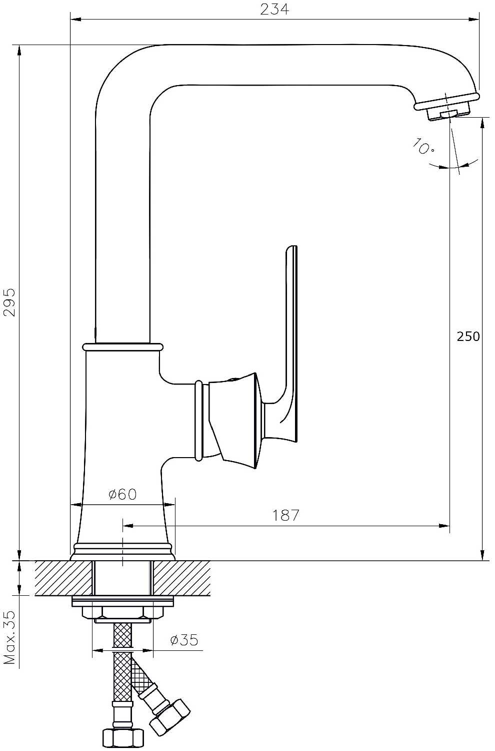 Смеситель Rush FLG0835-2 фотография 4