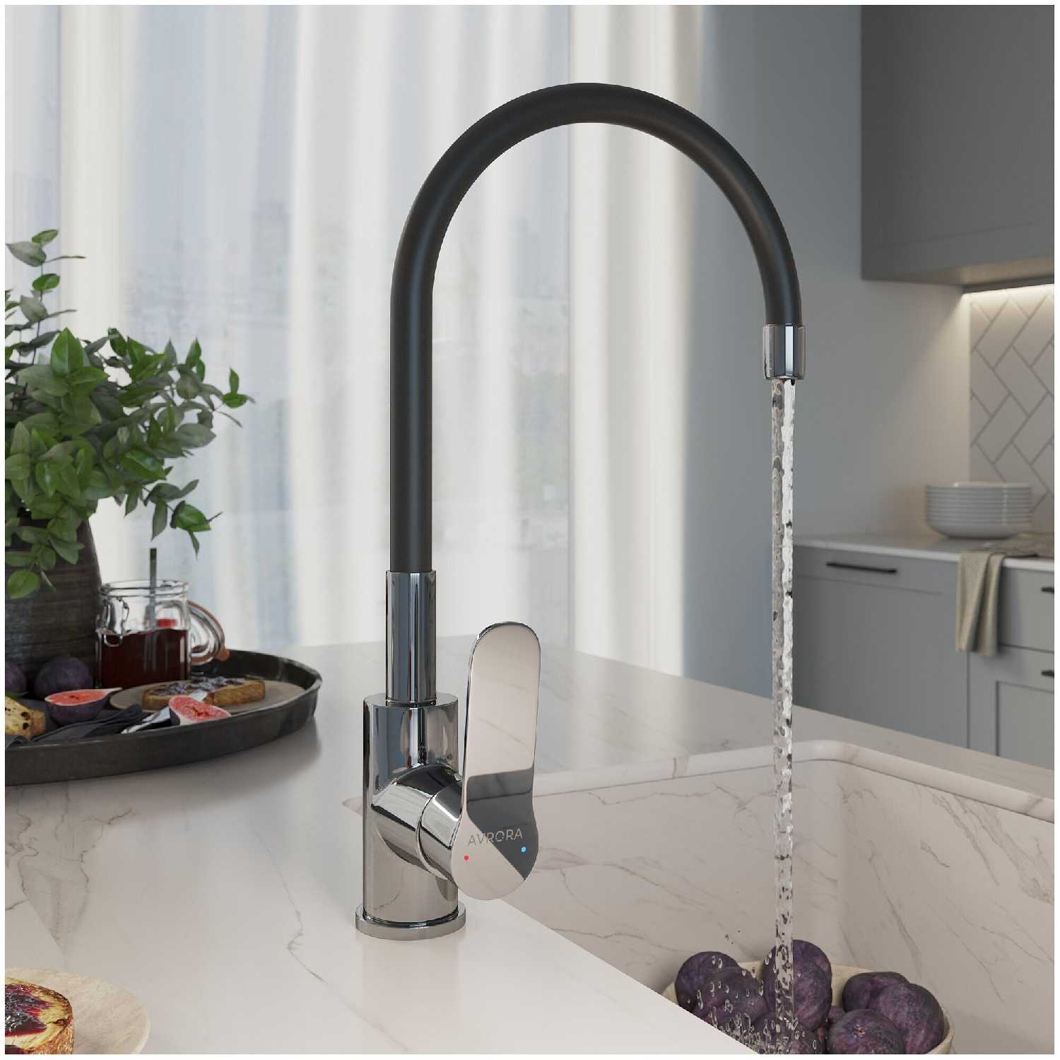 Смеситель для кухни AVRORA Kitchen AV9002B фотография 2