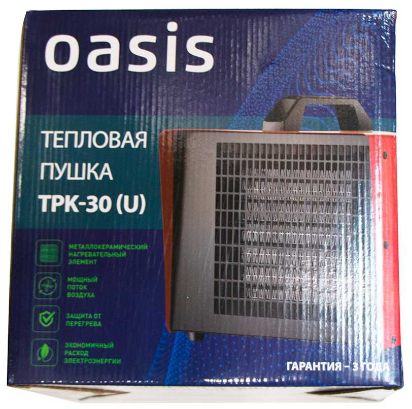 Электрическая тепловая пушка Oasis TPK-30 фотография 18