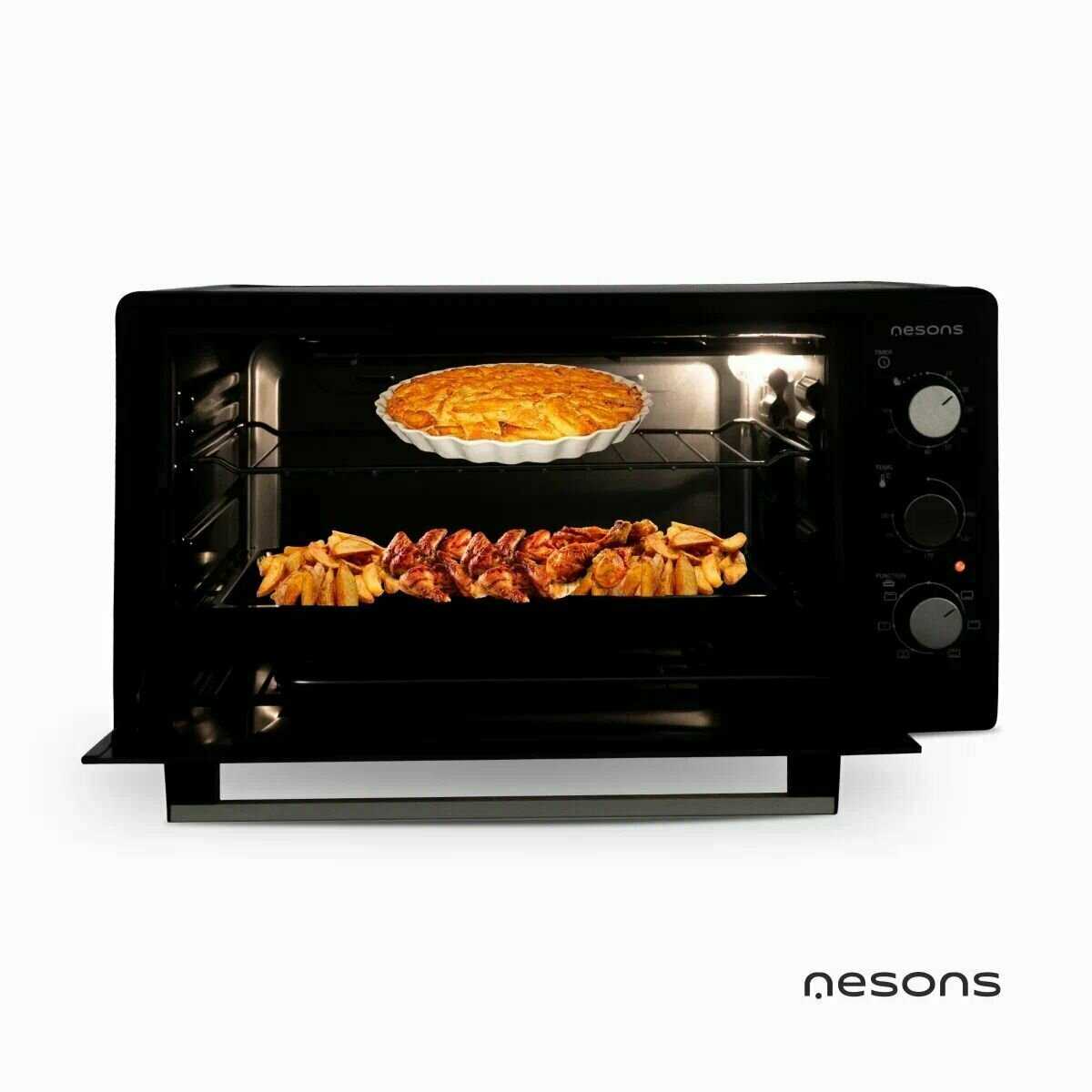 Мини-печь Nesons МО-48CRB 1500Вт, 6 режимов, 48л, гриль фотография 2