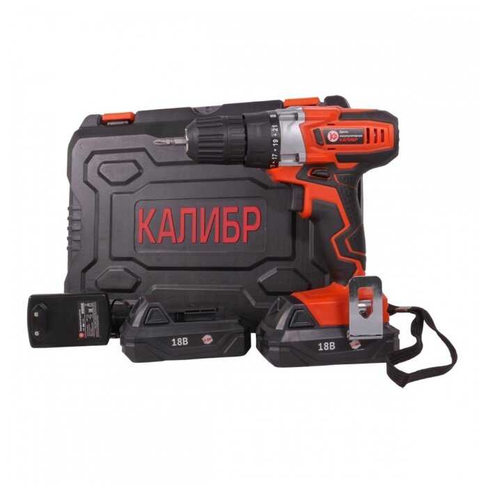 Аккумуляторная дрель-шуруповерт КАЛИБР ДА-18-2A+, 71066 фотография 4