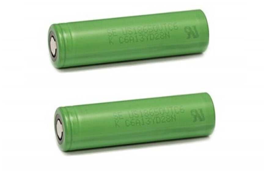 Аккумулятор Li-Ion 18650 3000мАч 30A 3,6В (ячейка SONY US18650VTC6) незащищенный