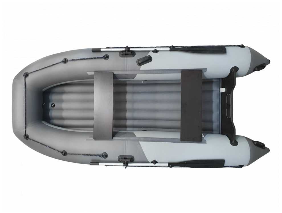 Надувная лодка НДНД Grouper 335 серо-синий