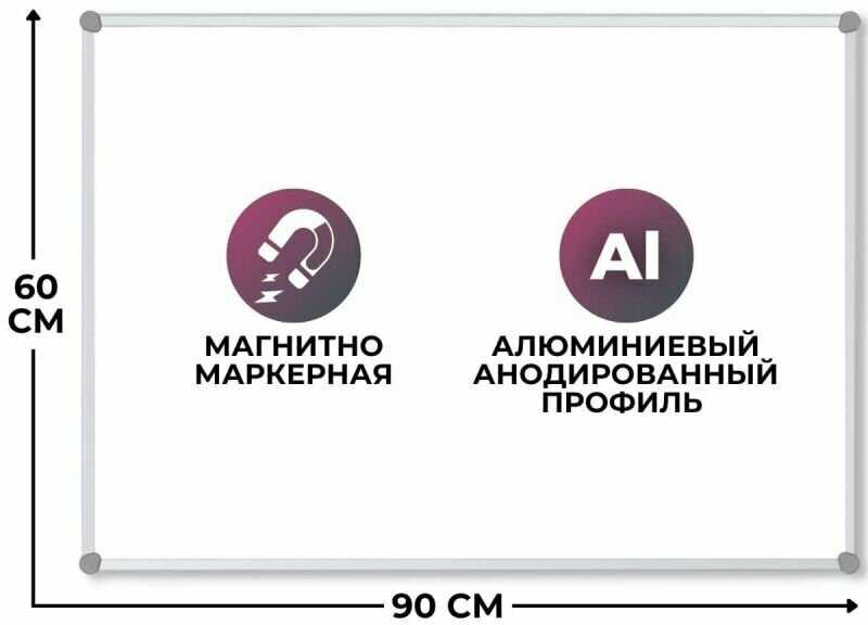 Доска магнитно-маркерная Attache Economy (60х90) фотография 24