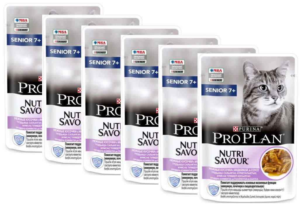 Корм для пожилых кошек старше 7 лет Pro Plan Nutri savour (с индейкой) фотография 8