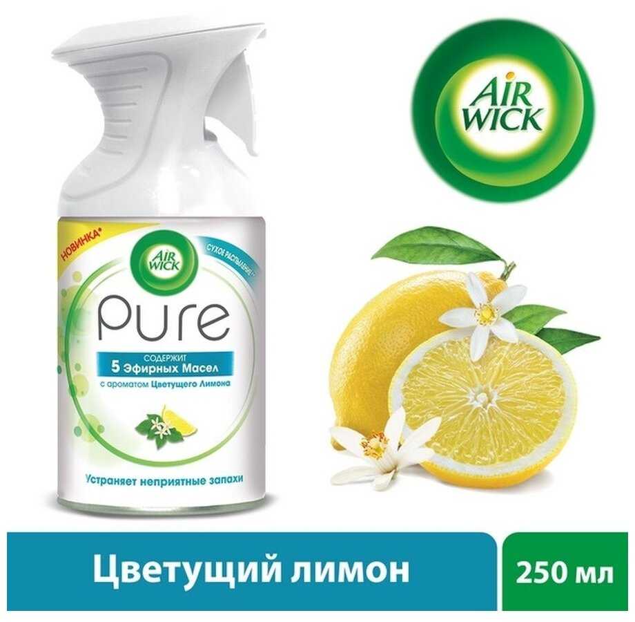 Air Wick аэрозоль Pure 5 эфирных масел, цветущий лимон, 250 мл фотография 3