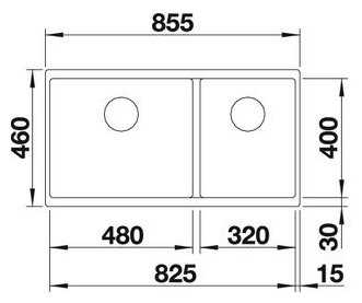 Кухонная Мойка Blanco SUBLINE 480/320-U фотография 11