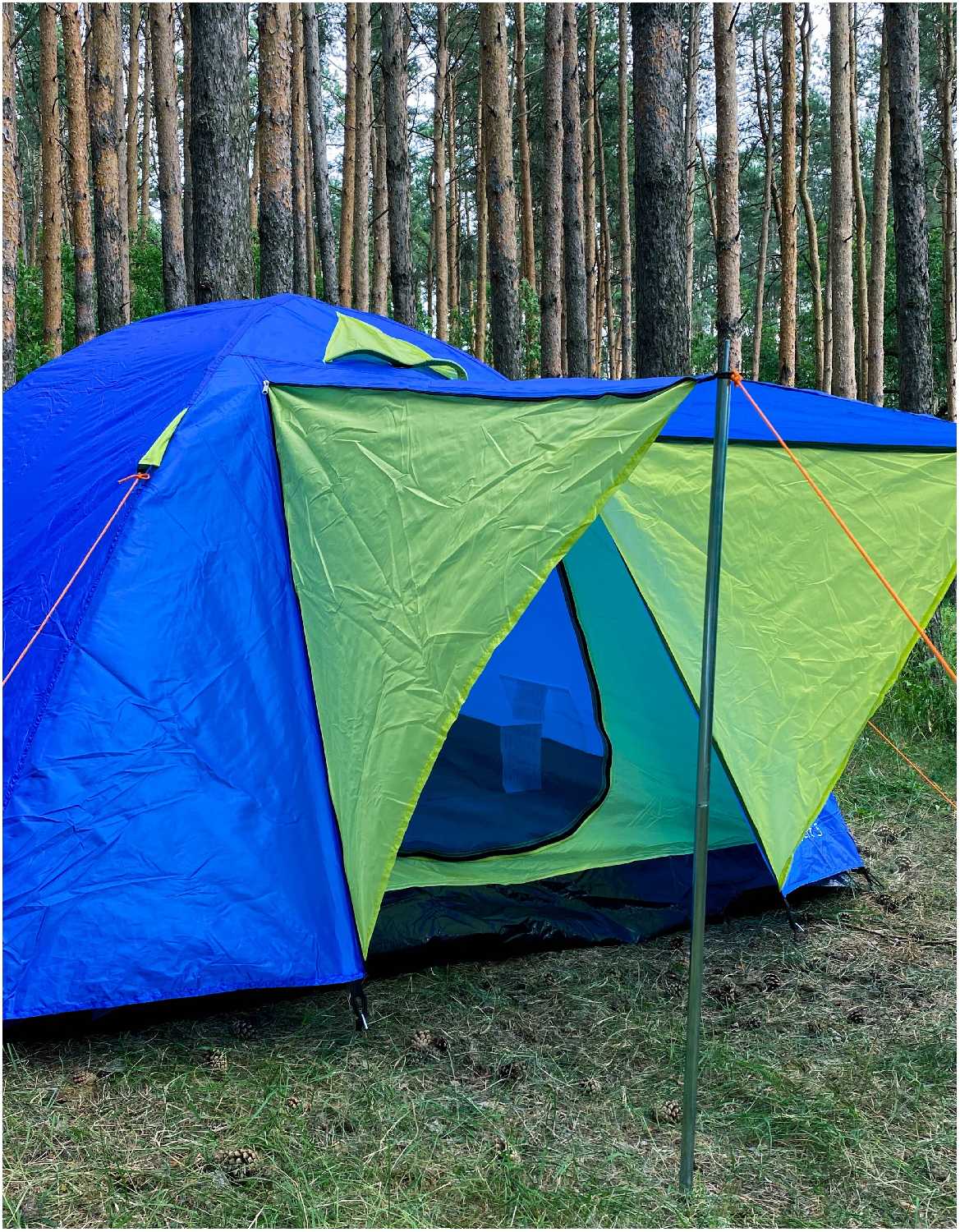 Палатка туристическая 3х местная двухслойная с тамбуром Virtey Hillfort-3 (310х210х130 см) фотография 1