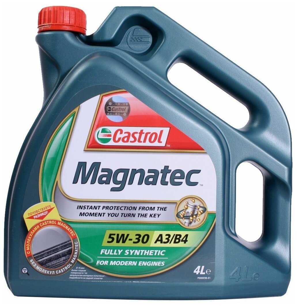 Синтетическое моторное масло Castrol Magnatec 5W-30 А3/В4 фотография 1
