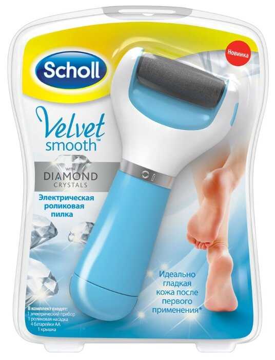 Электрическая роликовая пилка для педикюра Scholl Velvet Smooth Diamond Crystals фотография 1