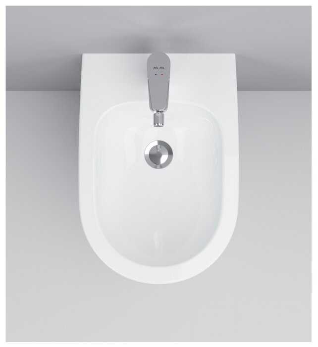 Биде подвесное AM.PM Inspire C503411WH с горизонтальным выпуском фотография 3