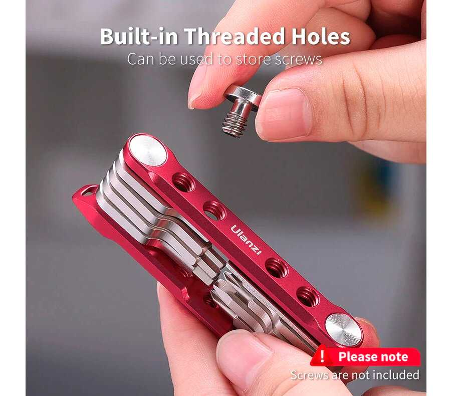 Мультитул Ulanzi Folding Tool Set With Screwdrivers And Wrenches фотография 2