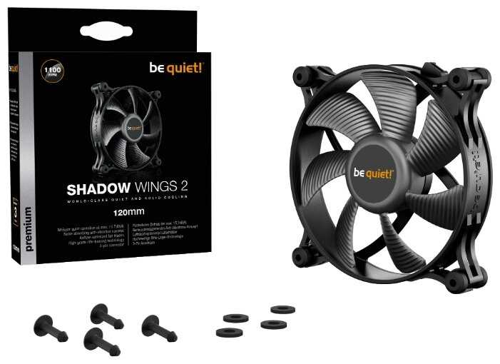 Вентилятор для корпуса be quiet! Shadow Wings 2 120mm фотография 4