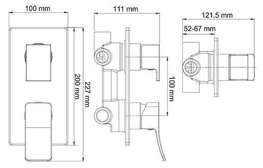 Верхний душ WasserKRAFT А171668, хромоникелевое фотография 5