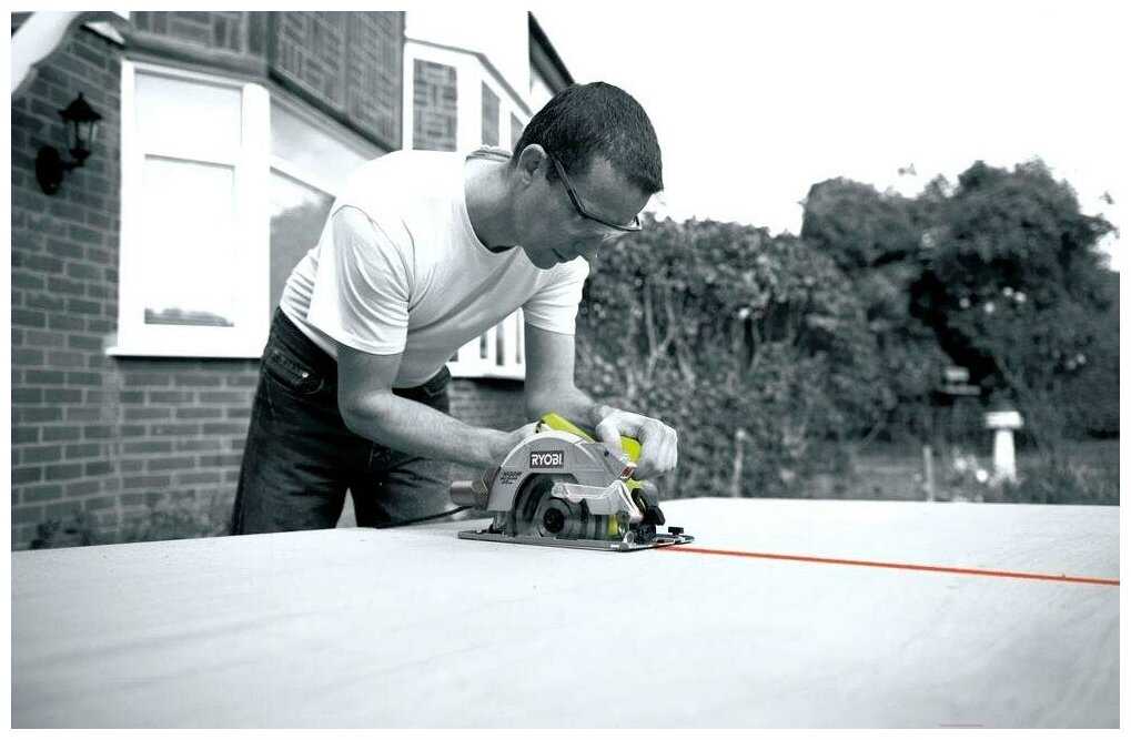 Дисковая пила аккумуляторная RYOBI RCS1600-PG фотография 6