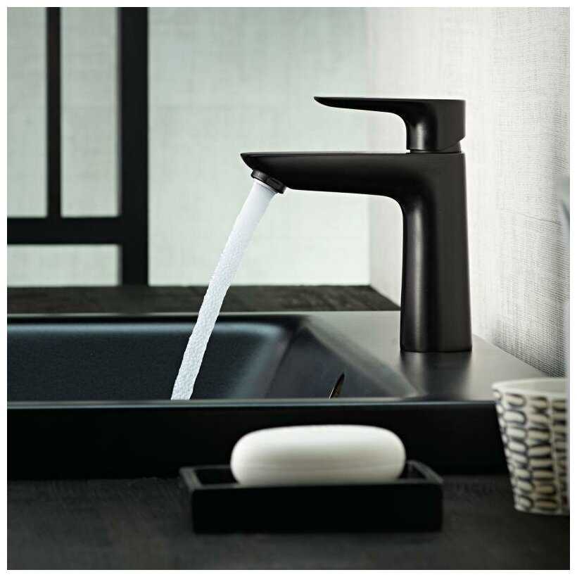 Комплект смесителей для ванны Hansgrohe Talis E SET630 черный матовый (71710670, 71740670) фотография 3