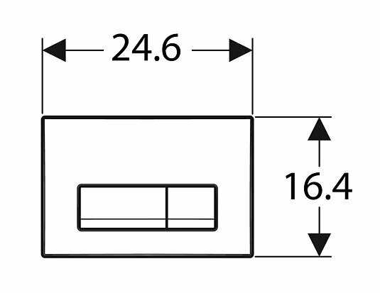 Кнопка смыва Geberit Delta 50 (115.119.46.1) фотография 4