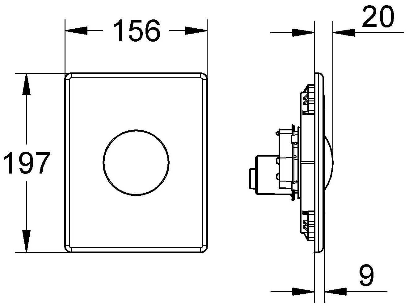 Кнопка смыва Grohe Skate 38672SD0 фотография 2