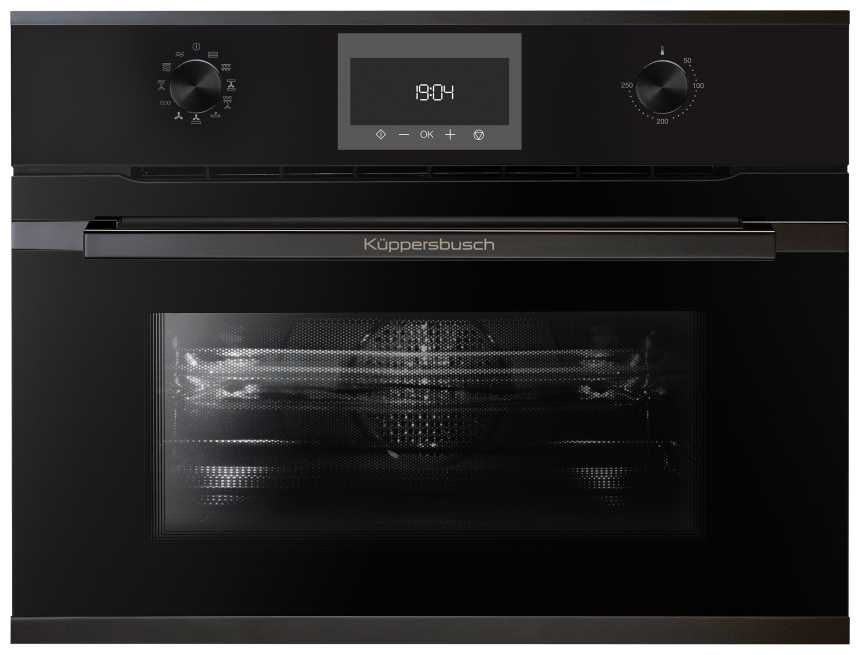 Компактный духовой шкаф с микроволнами Kuppersbusch CBM 6330.0 S2 Black Chrome