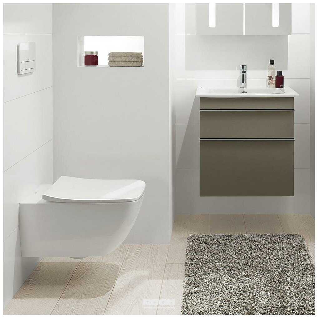 Унитаз-компакт Villeroy & Boch Venticello с горизонтальным выпуском (4611RLR1) фотография 4