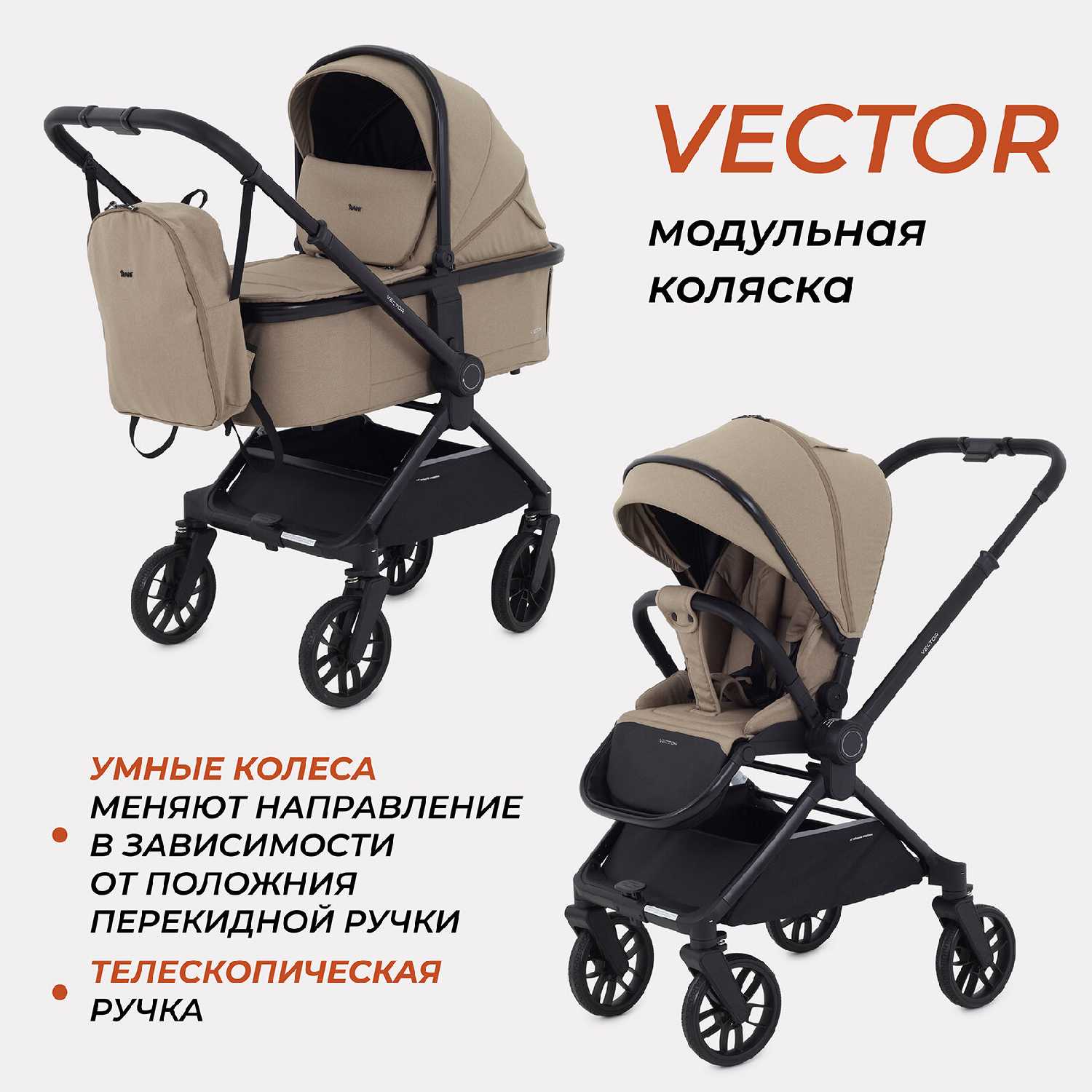 Коляска детская Rant Vector 2 в 1
