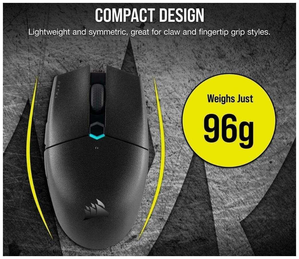 Игровая беспроводная мышь Corsair KATAR PRO Wireless CH-931C011-EU (Black) / 10000DPI / 1000Гц / PMW3325 фотография 3
