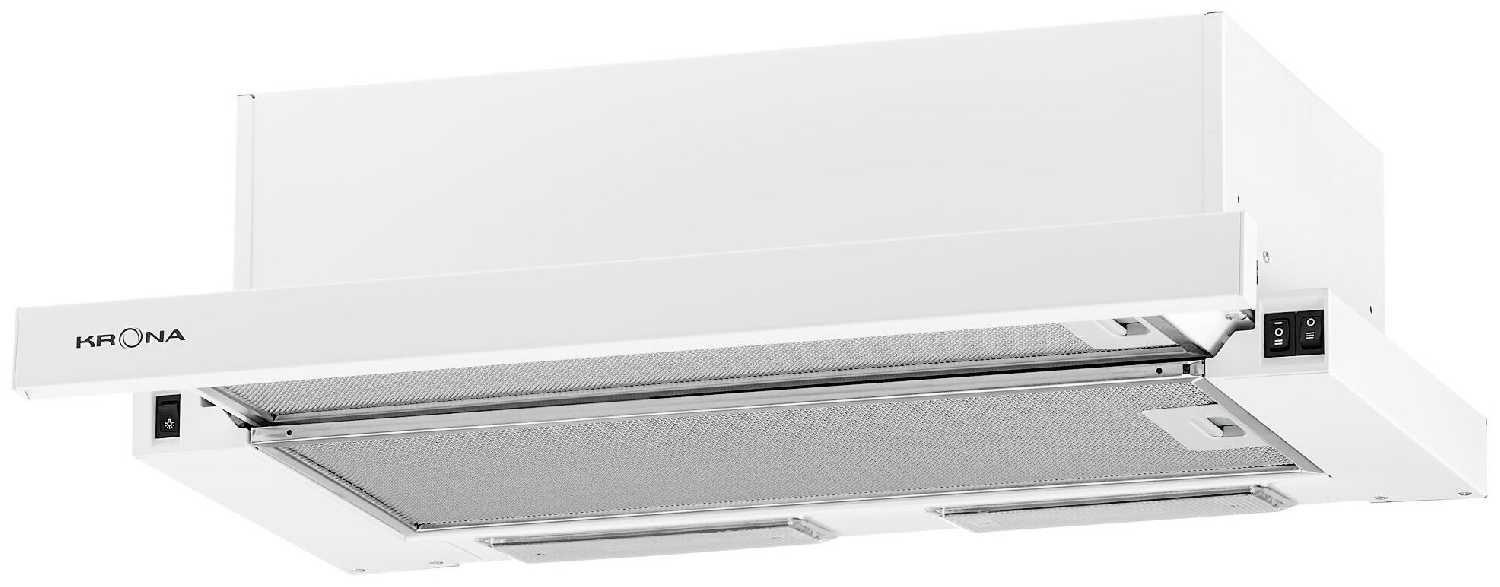 Вытяжка кухонная KRONA VITTORIA 600 white PB