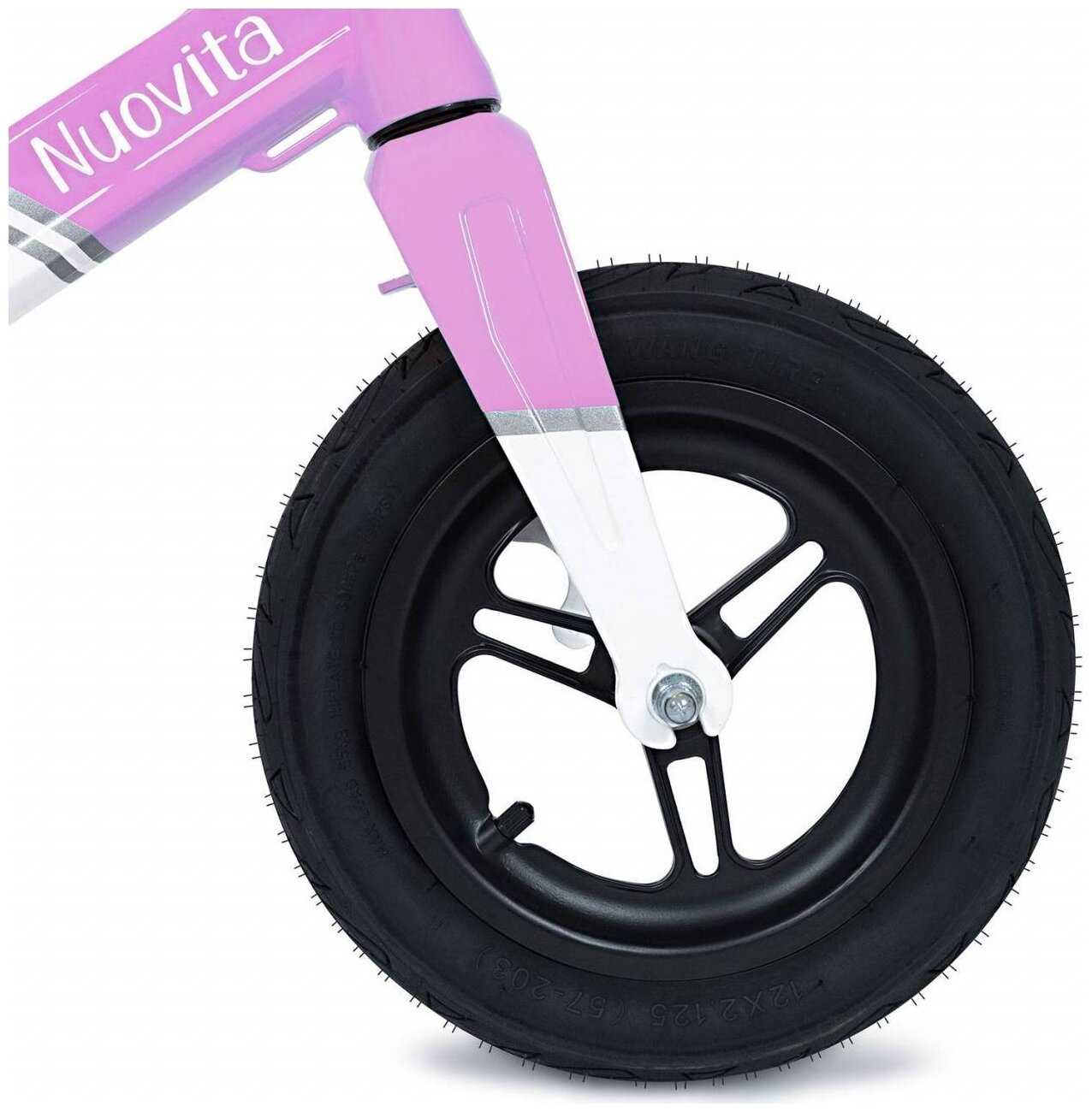 Беговел для детей Nuovita Mobinni N2 Nero Rosso/Красно-черный фотография 19