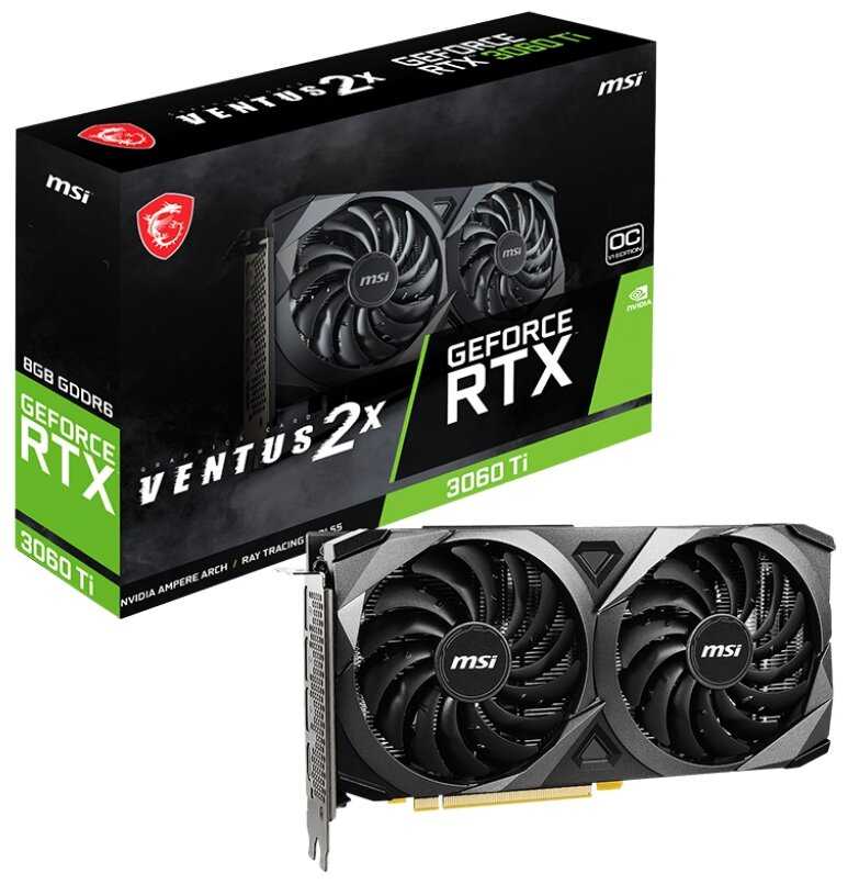 Видеокарта MSI GeForce RTX 3060 Ti VENTUS 2X 8G OC V1 LHR фотография 4