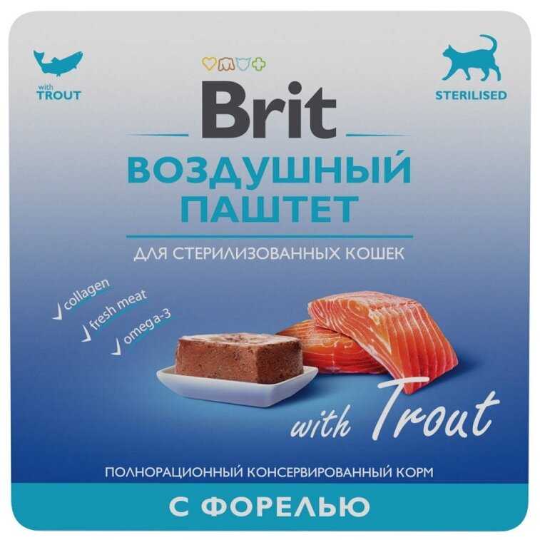 Корм для кошек Brit Воздушный для стерилизованных кошек с форелью (паштет)