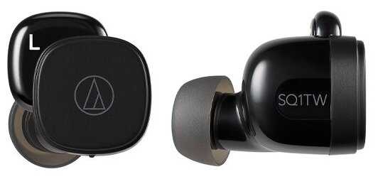 Наушники AUDIO-TECHNICA ATH-SQ1TW BK, черный
