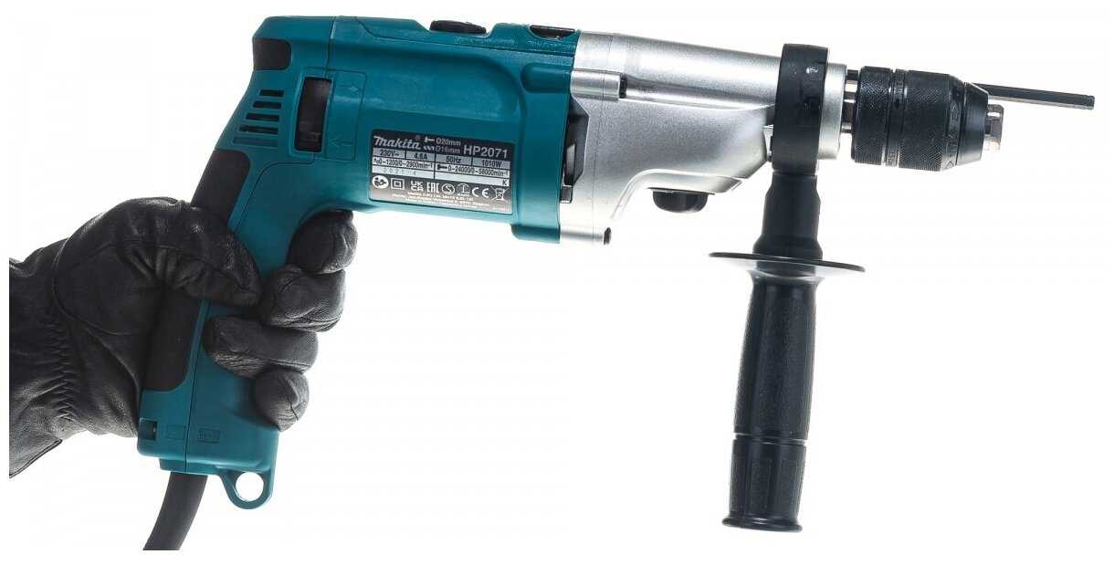 Дрель ударная Makita HP2071, 1010 Вт фотография 8