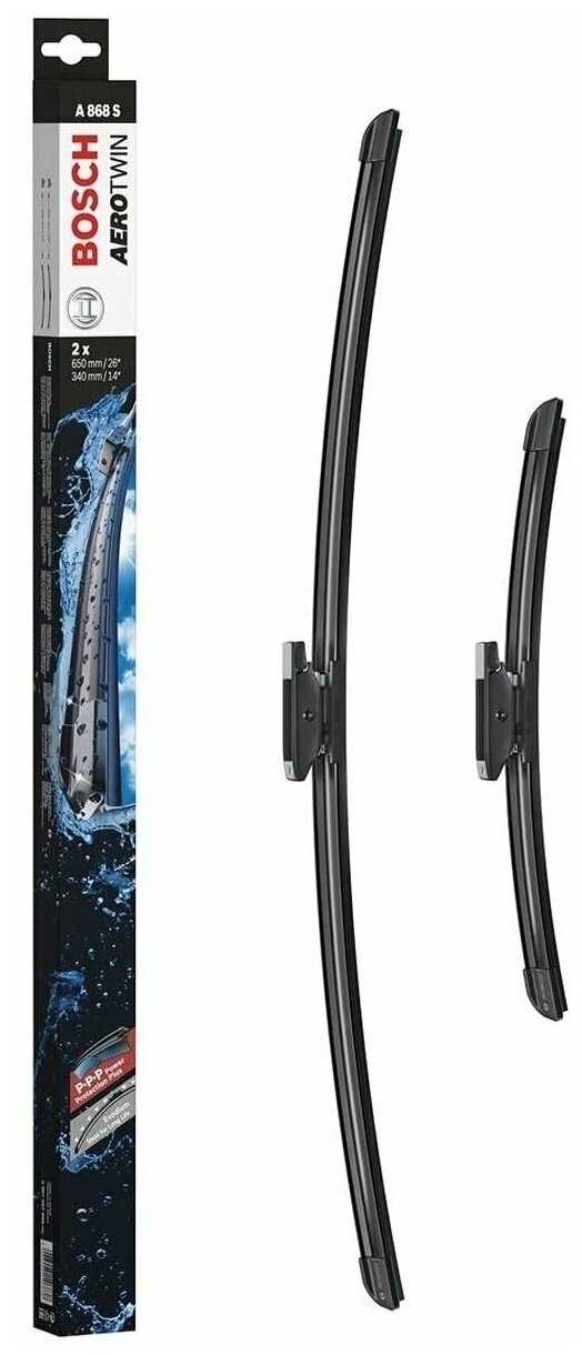 Щетка стеклоочистителя бескаркасная Bosch Aerotwin A868S, 2 шт. фотография 16
