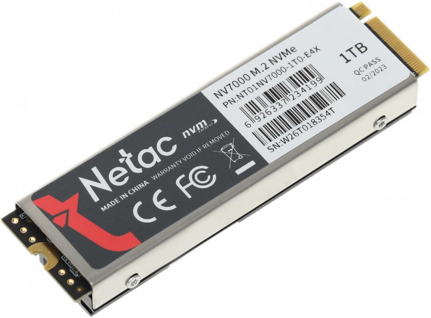 Твердотельный накопитель Netac NV7000 1 ТБ (NT01NV7000-1T0-E4X) фотография 13