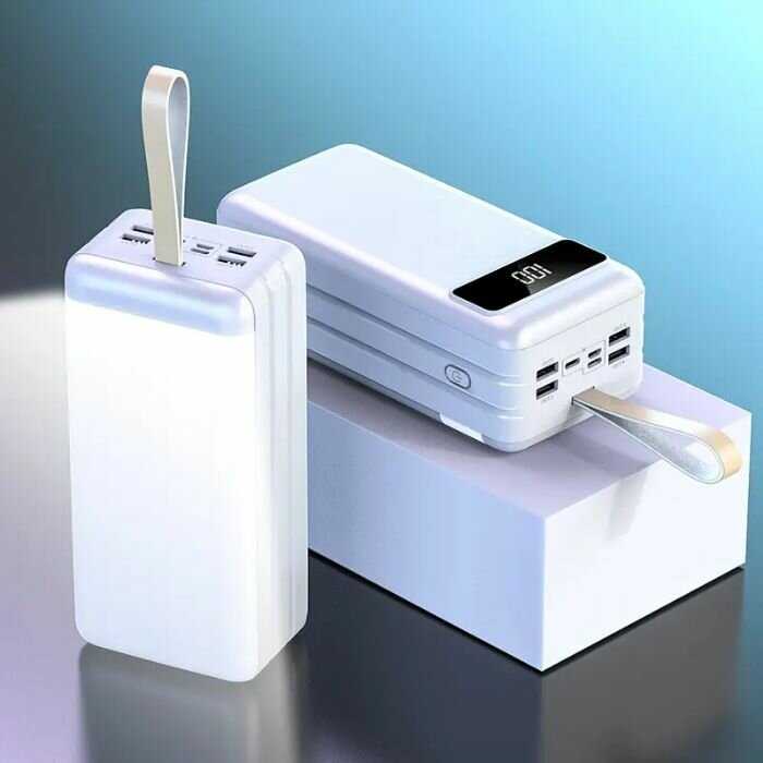 Внешний аккумулятор 20000 mAh с разъемами USB, Type-C и micro фотография 3