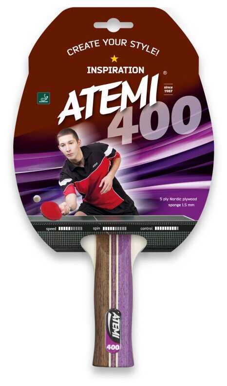 Ракетки для настольного тенниса ATEMI 400 AN фотография 14