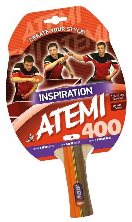 Ракетки для настольного тенниса ATEMI 400 AN фотография 15